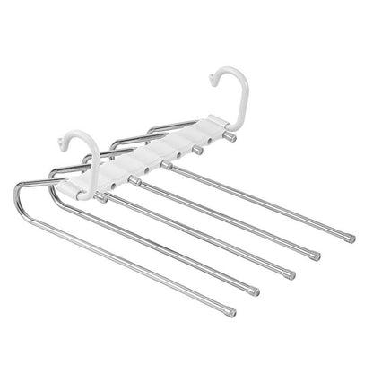 Cabides para calças com várias camadas que economizam espaço