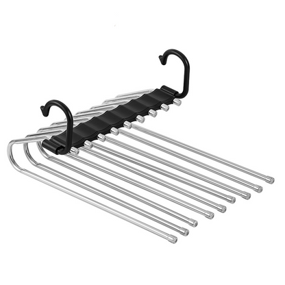 Cabides para calças com várias camadas que economizam espaço