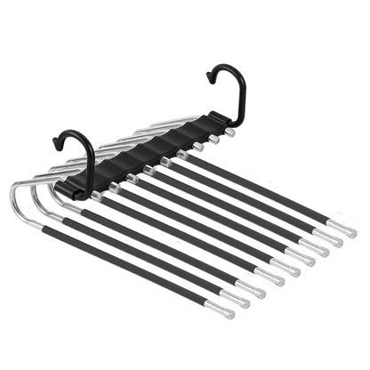 Cabides para calças com várias camadas que economizam espaço