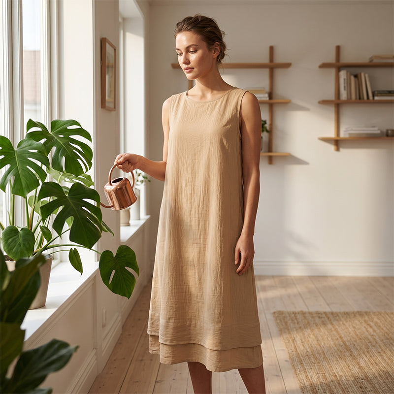 👗☀️שמלת קיץ ללא שרוולים לנשים - סגנון קליל וקלים🔥