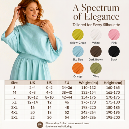 🔥Novidades e ofertas especiais — Conjunto feminino com blusa com ombros à mostra e calça de perna larga