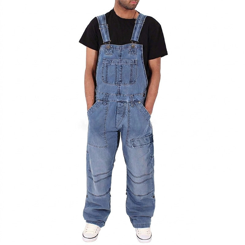 סרבל ג'ינס בגזרה קלאסית לגברים