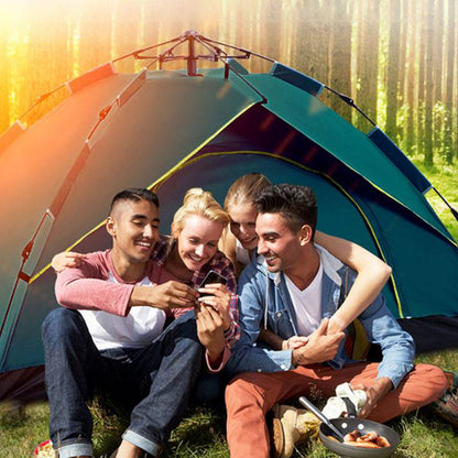 Conjunto de barraca de acampamento à prova de chuva com abertura rápida automática