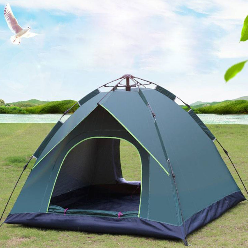 Conjunto de barraca de acampamento à prova de chuva com abertura rápida automática