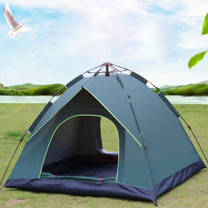 Conjunto de barraca de acampamento à prova de chuva com abertura rápida automática