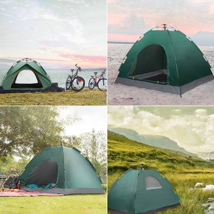 Conjunto de barraca de acampamento à prova de chuva com abertura rápida automática