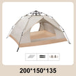 Conjunto de barraca de acampamento à prova de chuva com abertura rápida automática