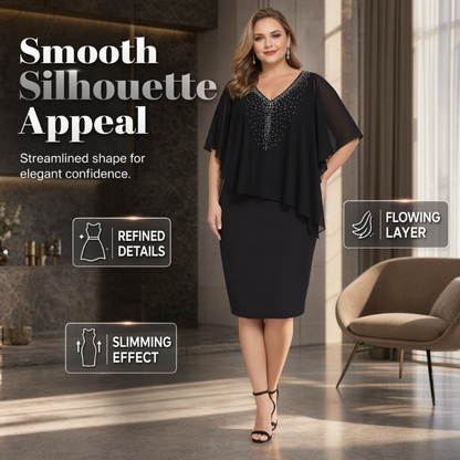 ⌛Limited-Time Offer-Women Elegant V Neck Evening Dress