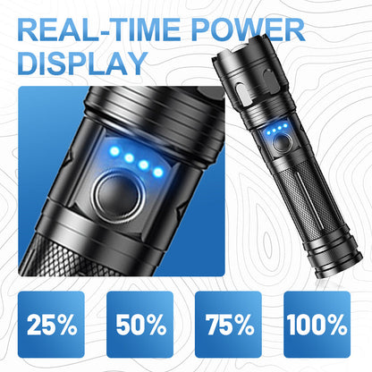 ⌛Promoção por tempo limitado-Lanterna portátil multifuncional com zoom para uso ao ar livre