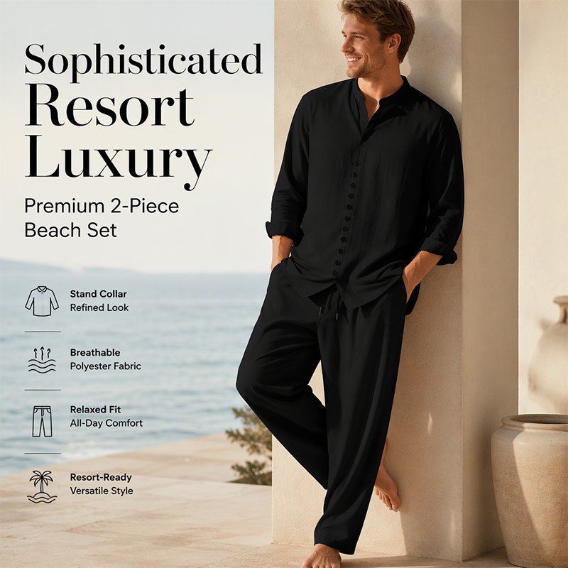 Men's Minimalist Casual Shirt and Pants Set