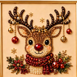 🎨💎Kit de Pintura de Natal com Pérolas e Strass