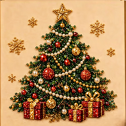 🎨💎Kit de Pintura de Natal com Pérolas e Strass
