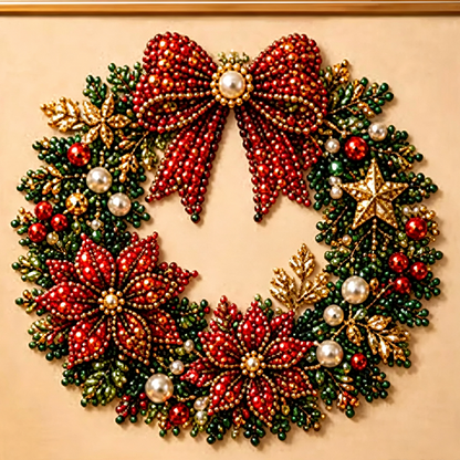 🎨💎Kit de Pintura de Natal com Pérolas e Strass
