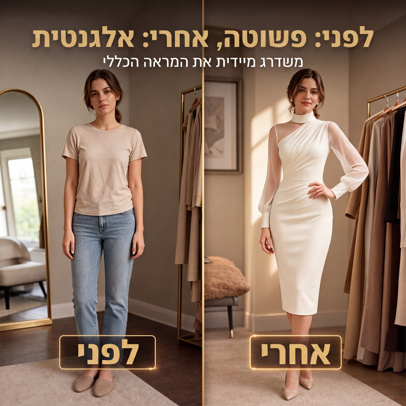 ⌛מבצע לזמן מוגבל – שמלת בודי-קון לנשים עם צווארון גבוה מרשת