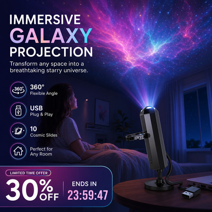 🌌✨ Projetor de luz galáxia e lua USB – transforme seu quarto em um universo mágico